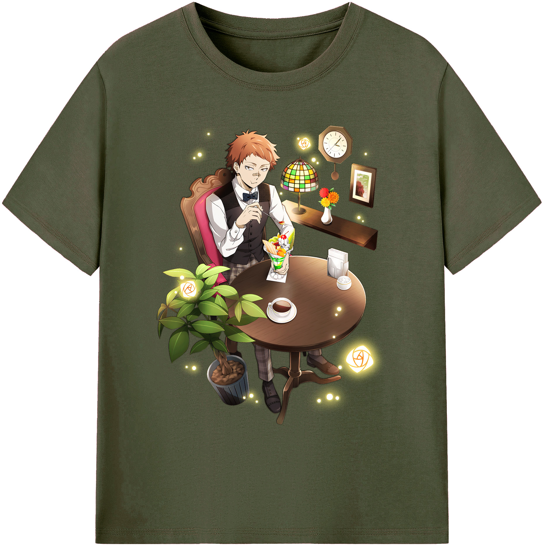 （画像用） 文豪ストレイドッグス Bungo Stray Dogs 綿100％ メンズ半袖Tシャツ｜肌触りやわらか＆通気性